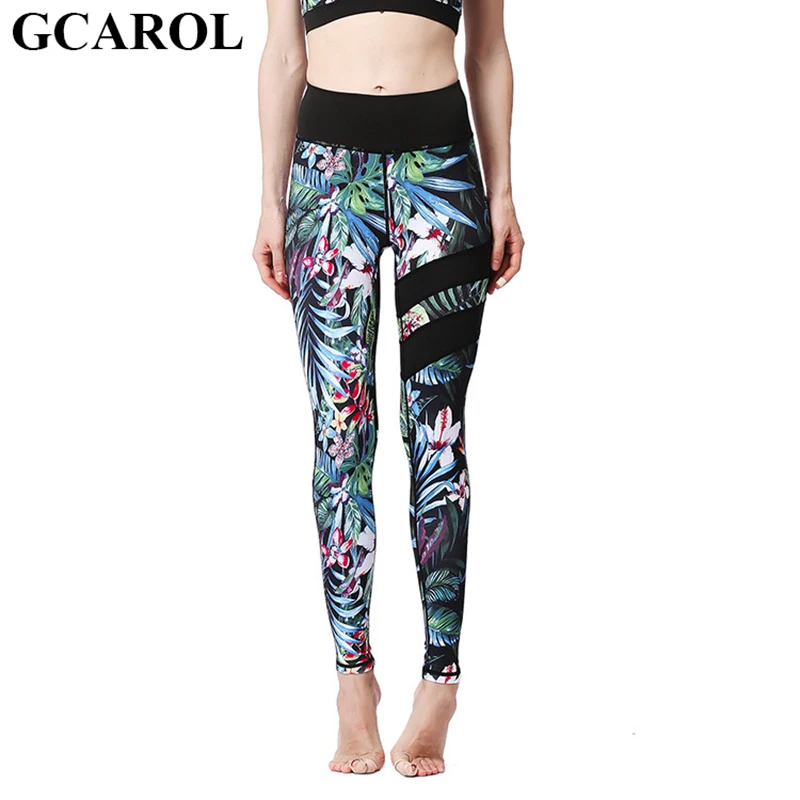 

GCAROL новые женские леггинсы с цифровой жаккардовой длиной до щиколотки, эластичные леггинсы с высокой талией, быстросохнущие гимнастические спортивные брюки с подъемом бедра, 4 сезона 2023