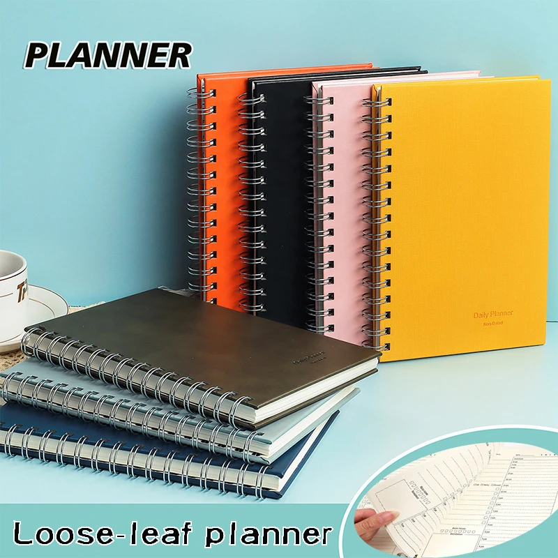 

Agenda 2024 Planner Notebooks A5 Diary Weekly Planner Goal Habit Schedules Journal 100GSM Notepad For School Stationery Office