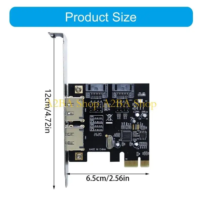 Высокая производительность A2BA ASM1061 PCIe к карте адаптеров SATA3.0 eSATA для систем (art.: 3920db5eef1ed) - 3920db5eef1ed