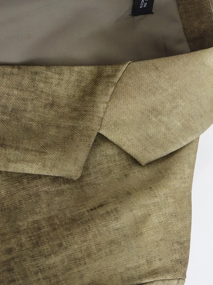 Зеленый повседневный плащ с принтом тай-дай женский новый свободный крой