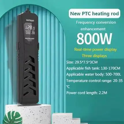 Фото 50-1000 Вт новый SUNSUN PTC ARK мощный аквариум взрывозащищенный нагревательный стержень аквариумный нагреватель автоматическая постоянная температура №5