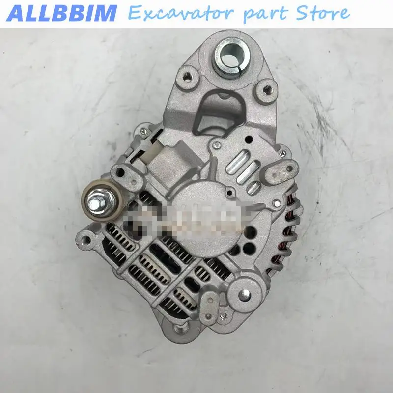 

For excavator accessories Kato HD2045-3 Kobelco SK400/450-6 generator set excavator 6D24 generator motor assembly high quality