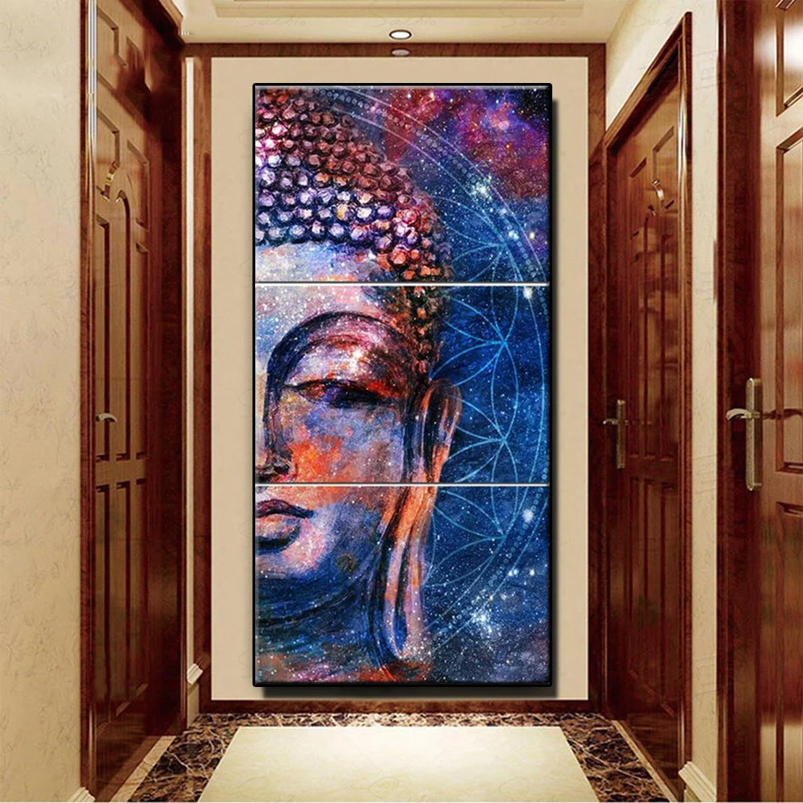 

3 шт., Алмазная мозаика с изображением Будды