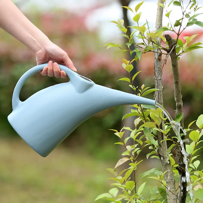 

Household Long-mouth Watering Can Garden Large-capacity Watering Pot Simple Plain Gardening Thickened Plastic Gardening Tools