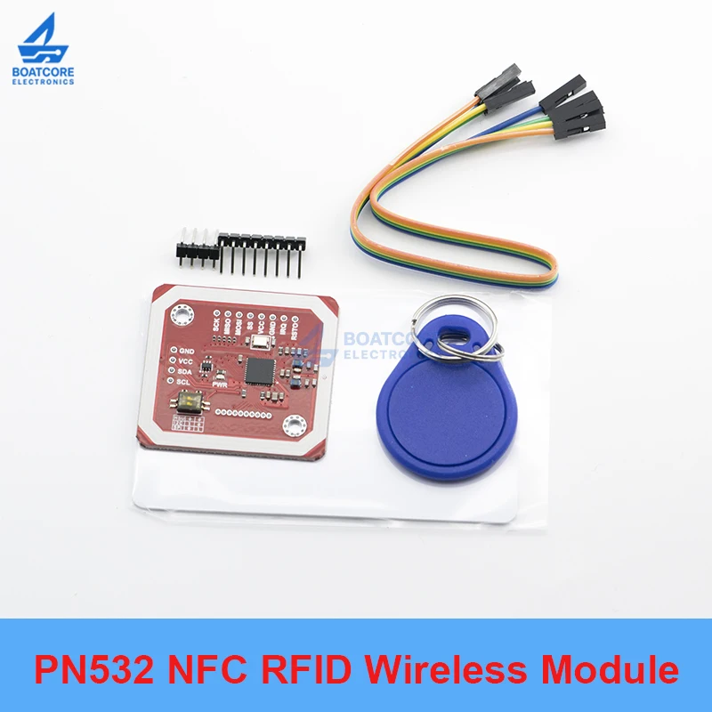 Фото 1 комплект модуля NFC RFID PN532 V3, комплект для чтения и записи, интерфейс I2C SPI HSU, антенна для карт S50, для Arduino №1