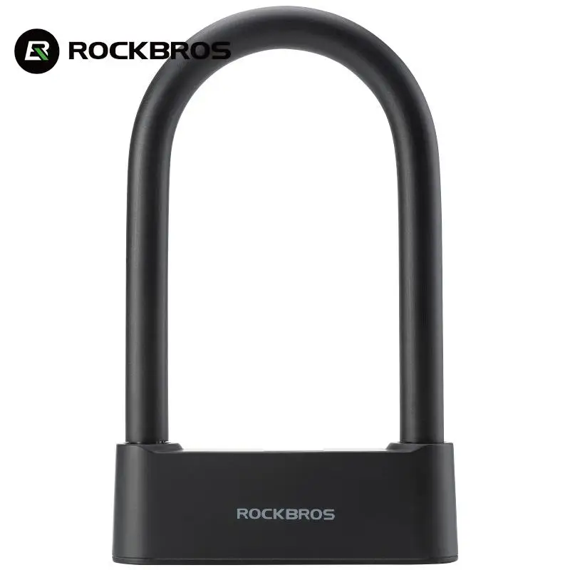 

ROCKBROS Bike Lock Smart Fingerprint Bluethooth Lock APP Unlock With Emergency Key Alloy Waterproof Lock Cycling Accessories