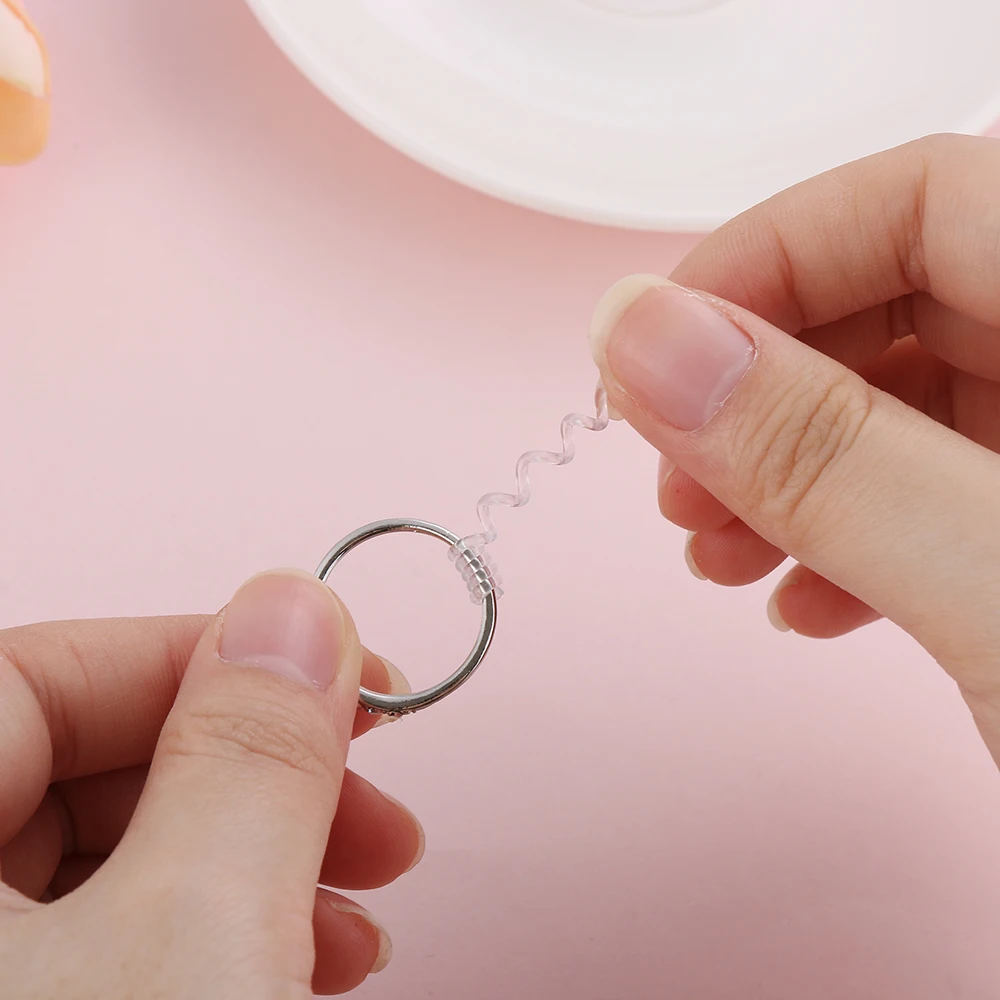 

1/5/10/12Pcs Transparent Ring Size Adjuster Tightener Reducer Invisible Spiral Ring Size Resizing Tools Useful Jewelry Accessor