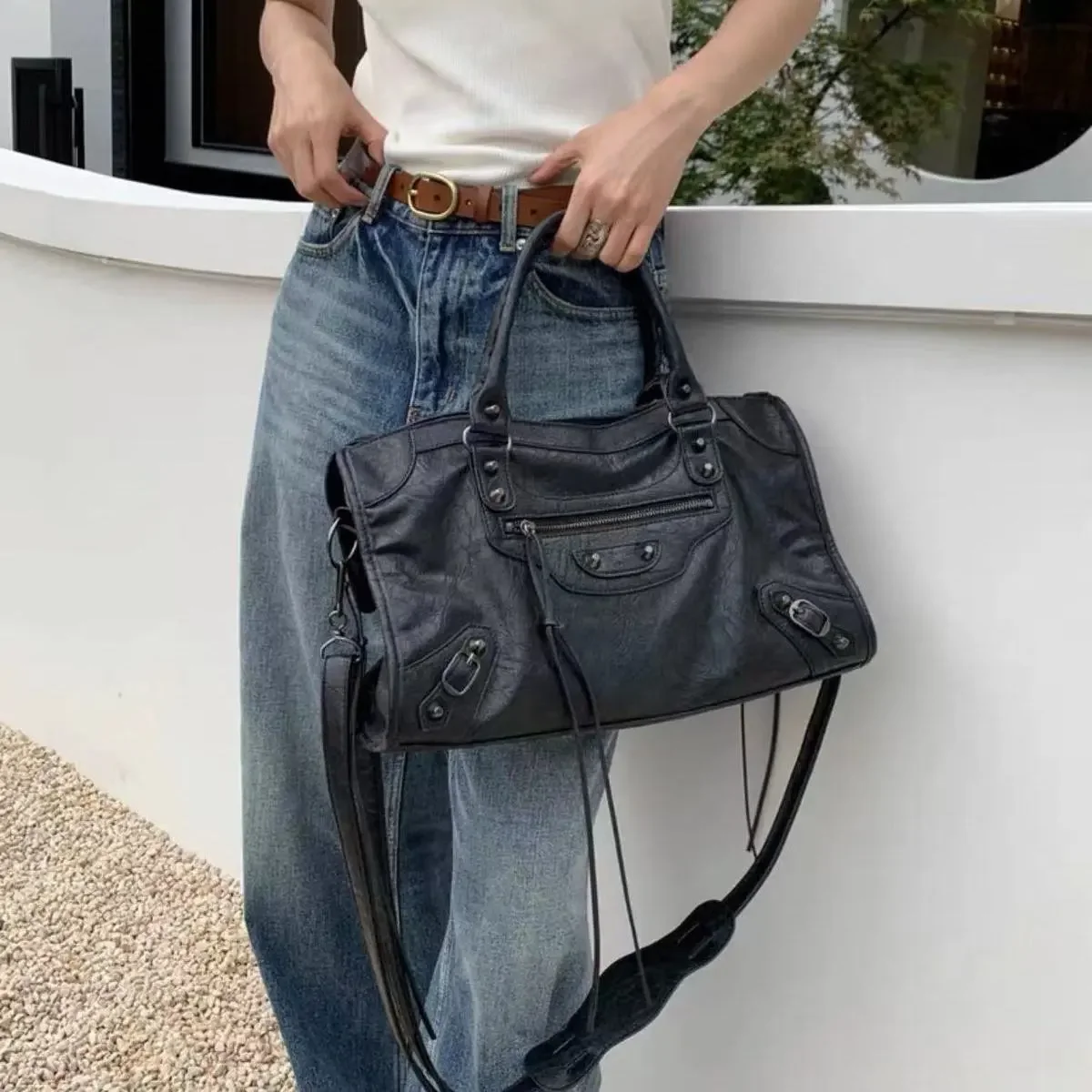 

Женская сумка-Кроссбоди из ПУ кожи, с заклепками