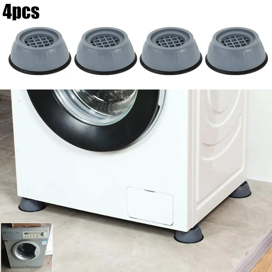 

4pcs Washing Machine Anti Vibration Leg Stopper Foot Pad For Tables / Chairs/ Sofa/ Beds Furniture Home Appliance Part Accessory