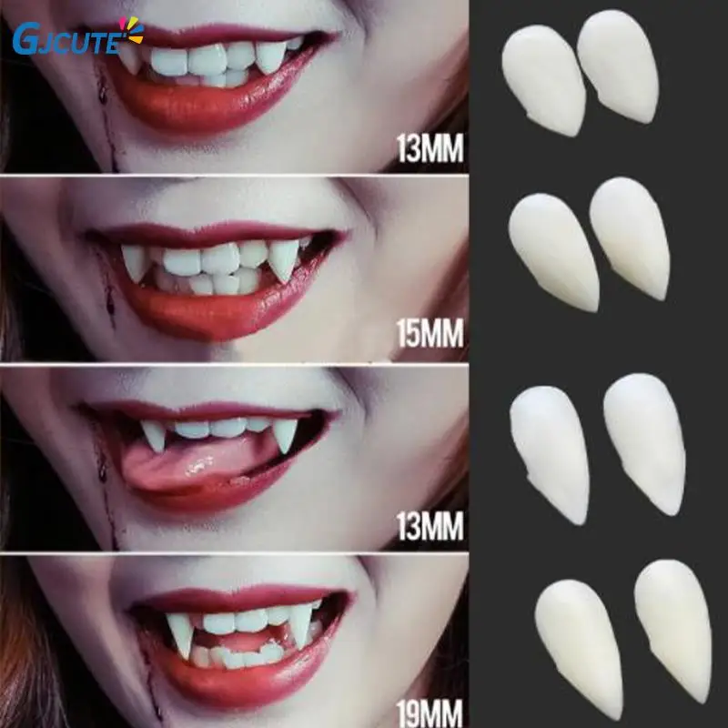 

Украшение на Хэллоуин, искусственные зубы, 1 пара, 11 мм