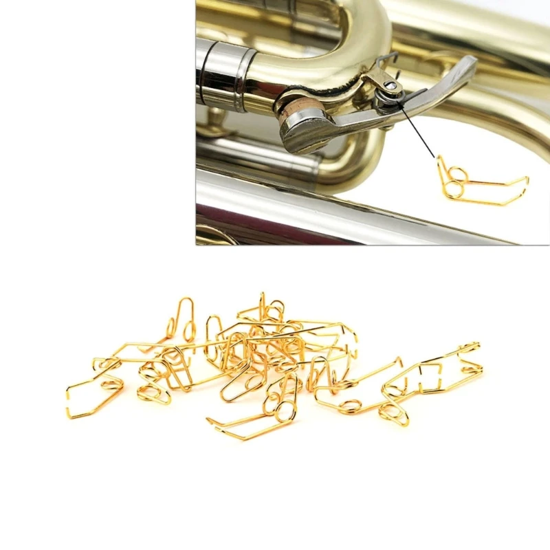 

20 Pieces Trumpet Water Spring Waterkey Spit Value Spring Trumpet Water Spit Value Spring Trumpet Repair Parts