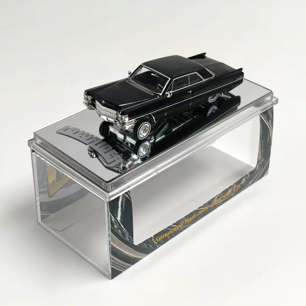 Фото 97M 1:64 Модель автомобиля Cadillac Coupe DeVille Jumping Car 1964 года из сплава №5