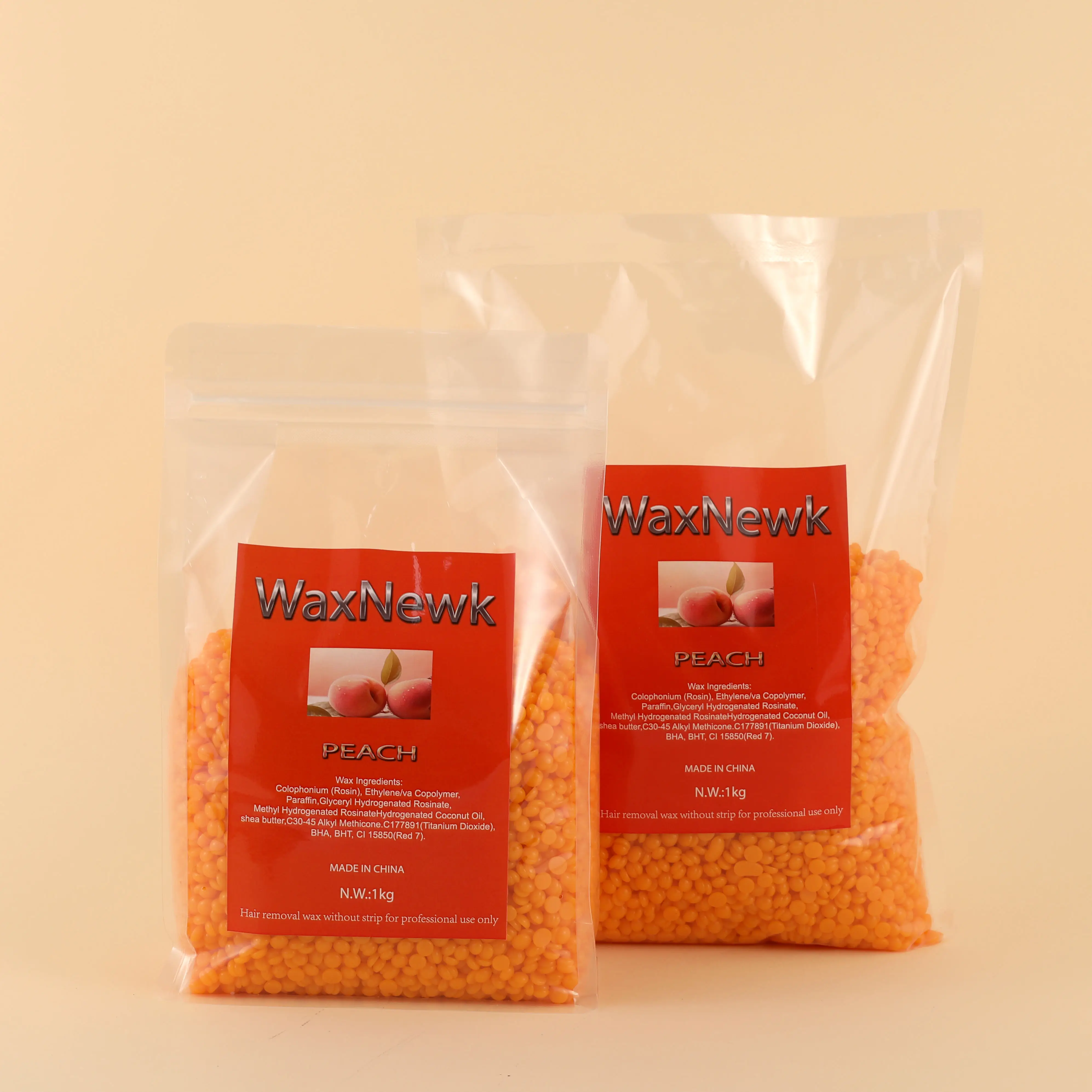 WaxNewK персиковый воск частной торговой марки 1 кг 2 фунта для удаления волос фасоль