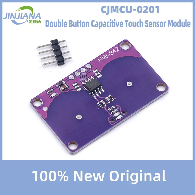 

CJMCU-0201 Double Button Capacitive Touch Sensor Module Proximity Sensor Keyboard about 0-5mm Suitable for Household Appliances