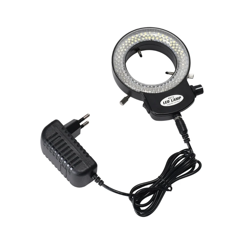 

Ring Light Adjustable 144 LEDs Illuminator-Lamp for Industry Stereo-Microscope Lens Camera-Magnifier 100-240V EU-US Plug