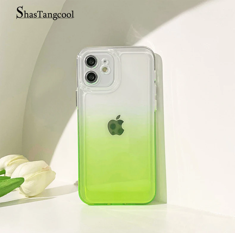 

Simple Gradient Color Cute Phone Case For IPhone11 12 13 Pro Max Mini X XS Max XR 6 6s 7 8 Plus SE2 OPPO VIVO Huawei Xiaomi