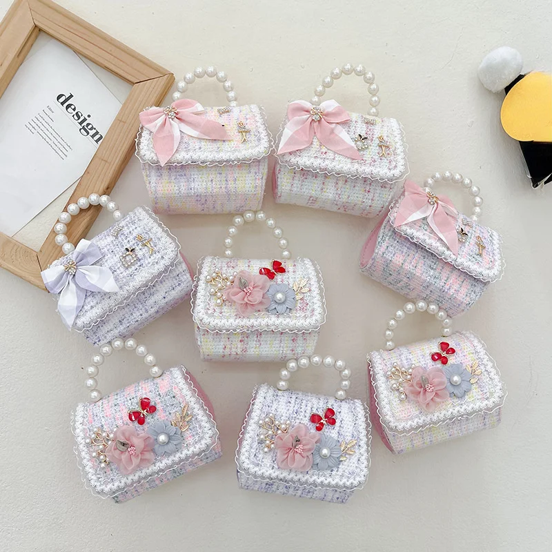 

Girl Princess Messenger Bag Cute Kids Flower Purses and Handbags Child Baby Coin Pouch Box Toddler Crossbody Bags Gift