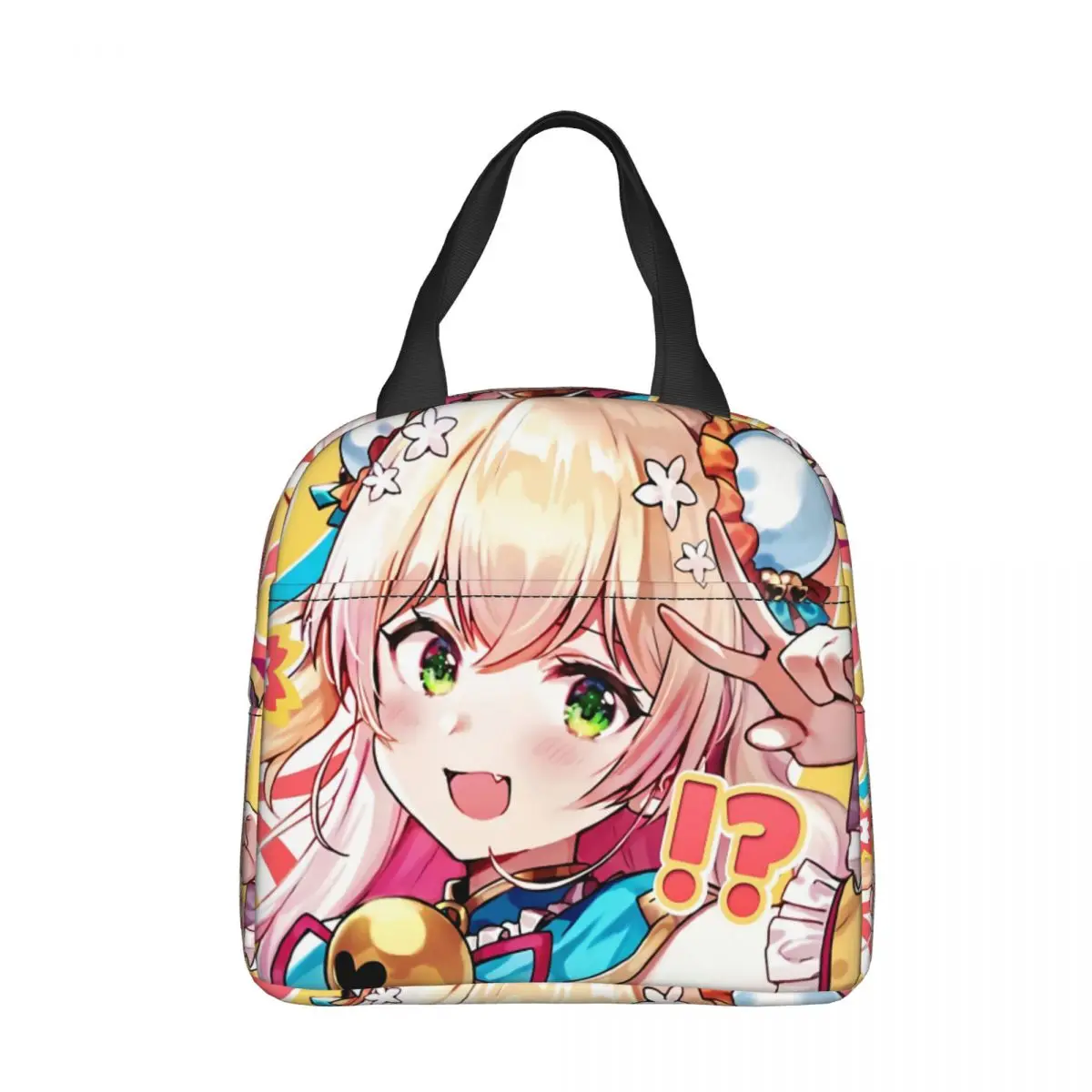 

Momosuzu Nene коробка-сумка для обеда Hololive детская Алюминиевая сумка из фольги портативный Ланчбокс