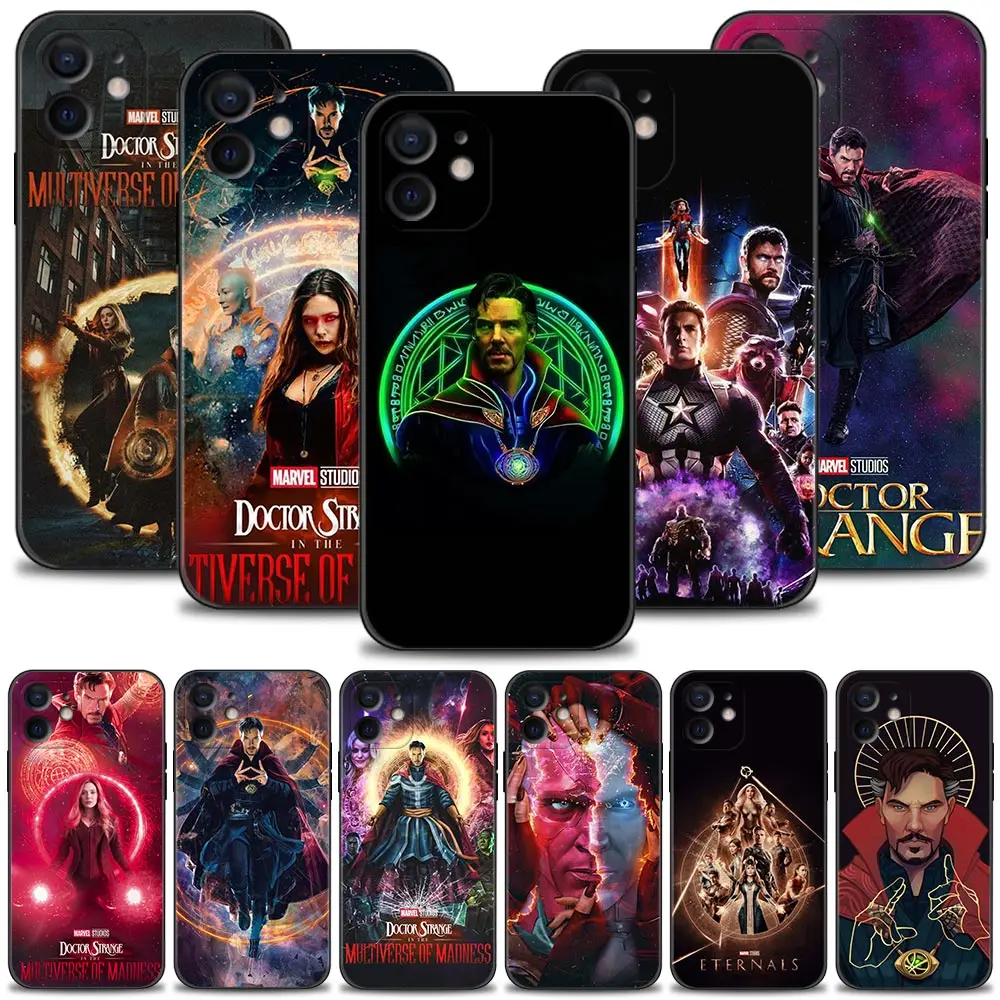

Phone Case For iPhone 11 13 12 Pro Max Mini 14 for iPhone XS Max XR X SE(2022) 7 8 6 6S Plus Coque Multlverse of madness Marvel