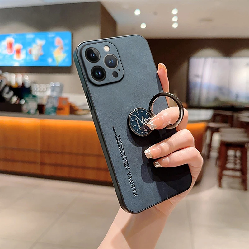 Чехол из овечьей кожи с кольцом-держателем для телефона раньше OPPO Find X2 X3 Neo X5 Lite X6