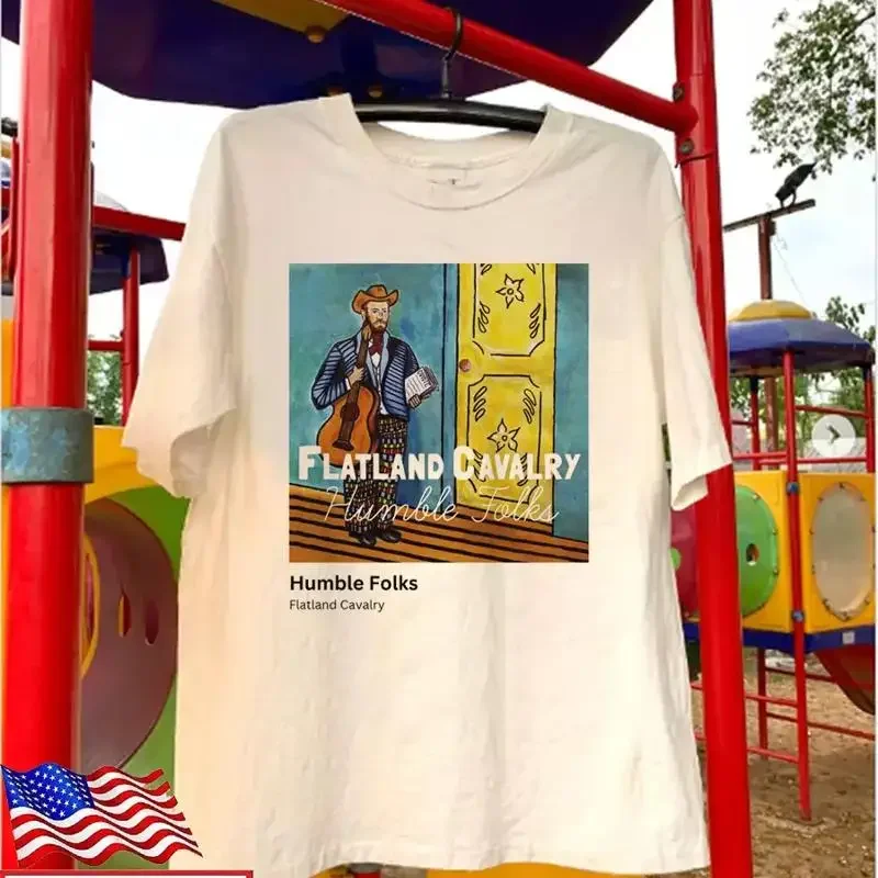 Фото Футболка Humble Folks ALbum Flatland Cavalry Band, полный размер S-5XL №1