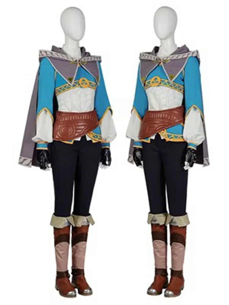 

Game Tears of the Kingdom Cosplay Costumes Zelda Princess Jacket Skirt Cloak Gloves Pants Shoe Ears Rock Prop Halloween Suit