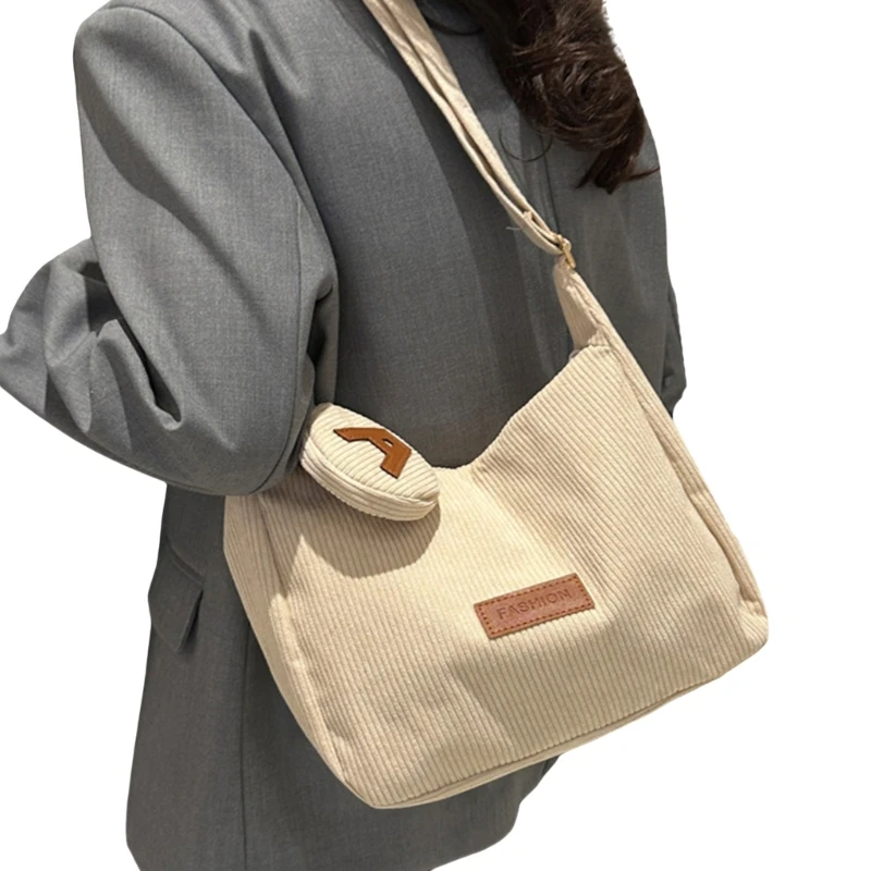 2024 НОВАЯ сумка через плечо вельветовые сумки на большая вместительная для