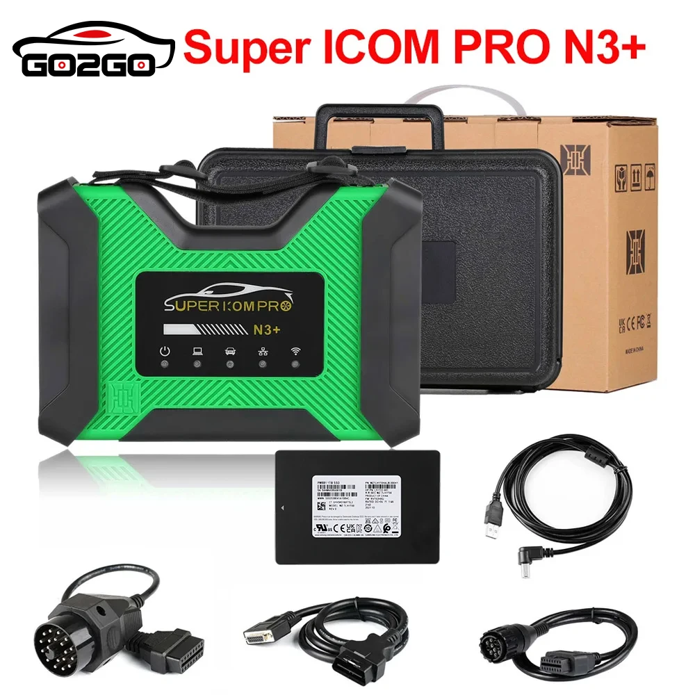 Новый SUPER ICOM PRO N3+ для BMW код поддержки сканер OBD2 MB N3 + USB 3 0 полная конфигурация