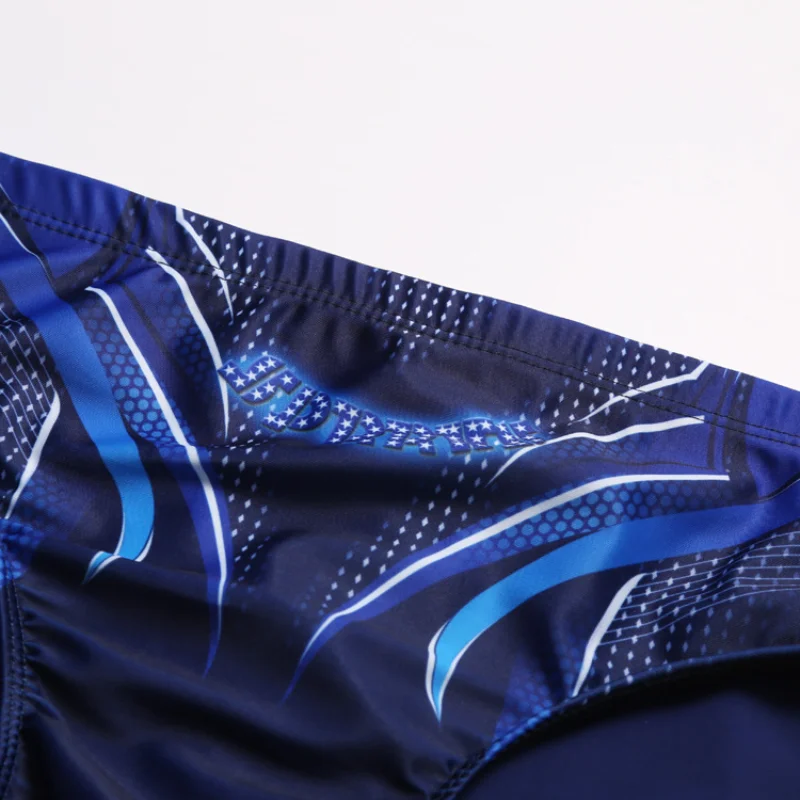 Men SwimmingTrunks Triangle Polyester Swimwear Breathable Beach Pants Anti-embarrassment Printing Swimsuit