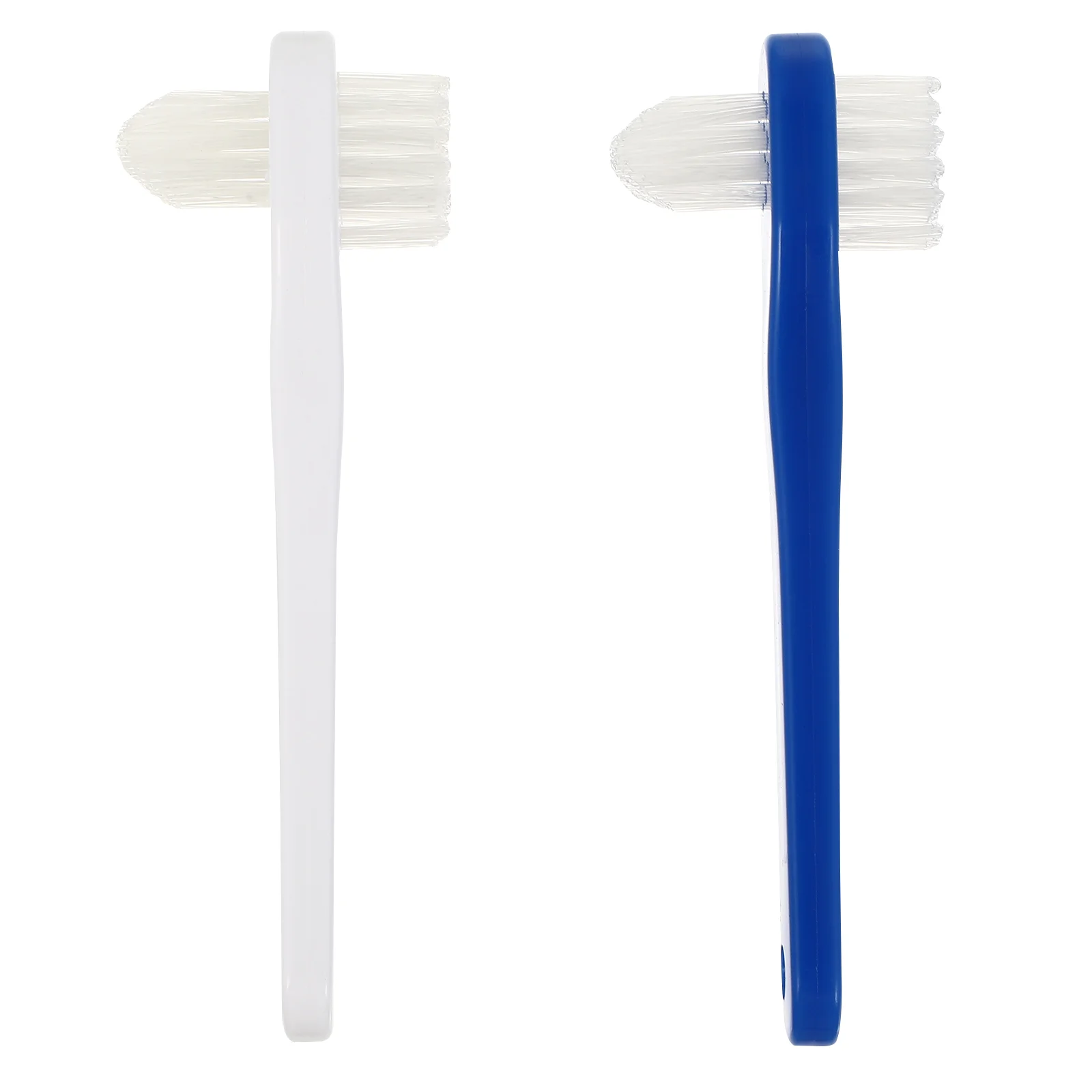 

2 Pcs Toothbrushes Adults Hygiene Denture Cleaner Braces Cleaner Soft Denture Brush Hand Tools Denture Cleaner Brushes Aldult