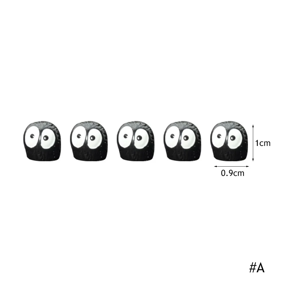 

5/10 шт., милый черный эльф, украшение интерьера автомобиля, забавные украшения для зеркала заднего вида на центральной консоли для автомобильных аксессуаров