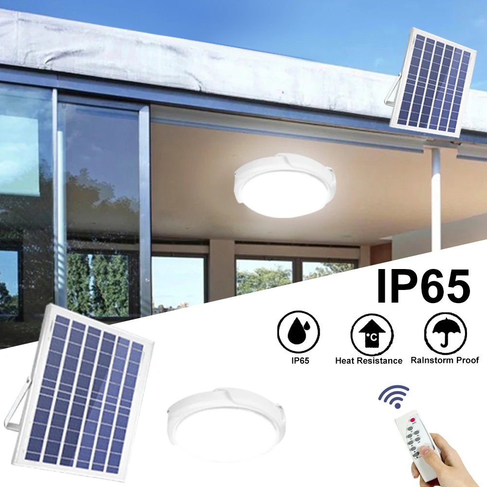 

Solar Ceiling light Indoor IP67 Waterproof Smart Outdoor Garden Lamps Solar-Power Lamp With Line Corridor Lighting