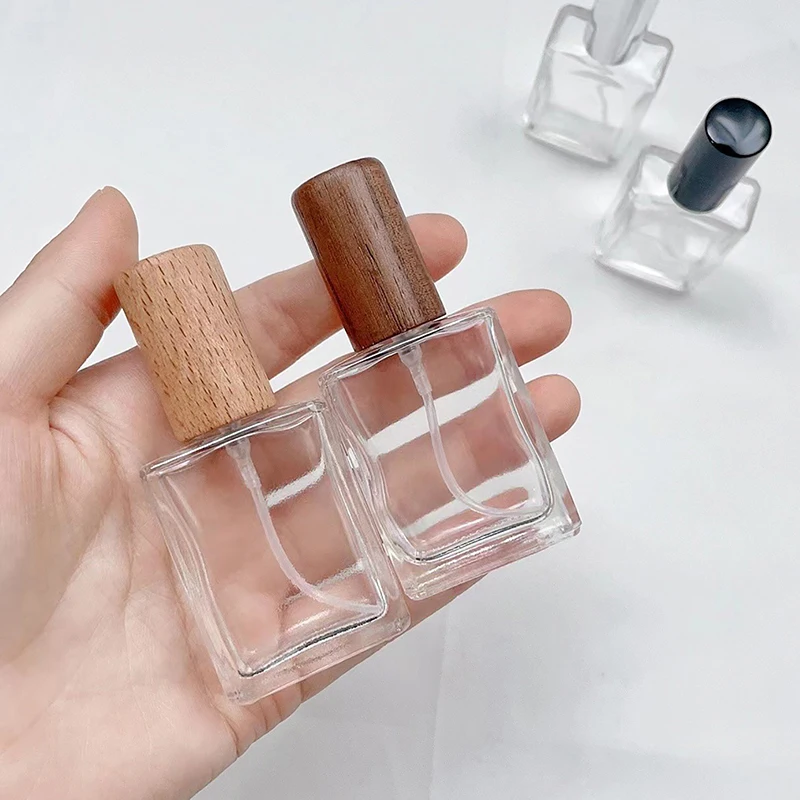 

15ml Portable Square Glass Empty Perfume Bottle Pump Spray Perfume Atomizer Refillable Cosmetic Container
