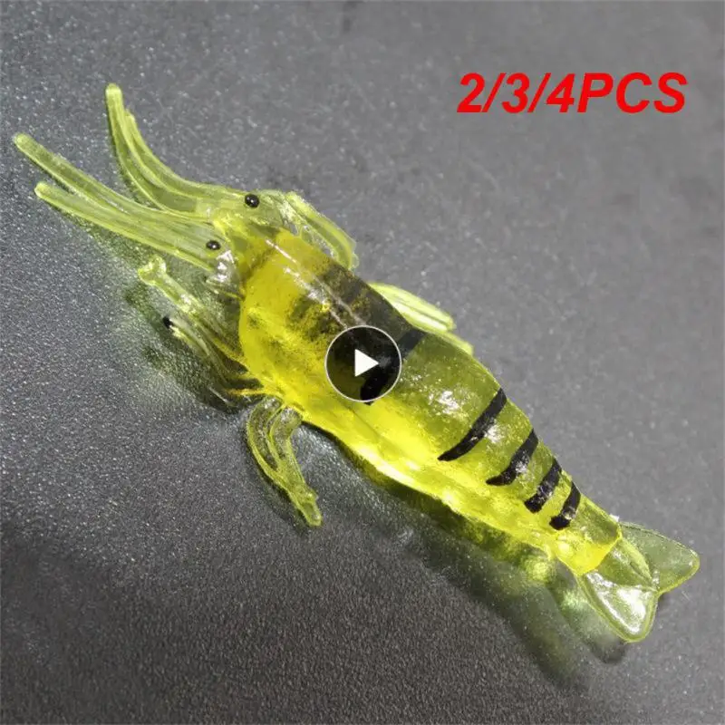 

2/3/4PCS Factory Direct Sales Bionic Shrimp With Strong Penetrating Force Fresh Water Road Sub-bait False Bait Bionic Bait