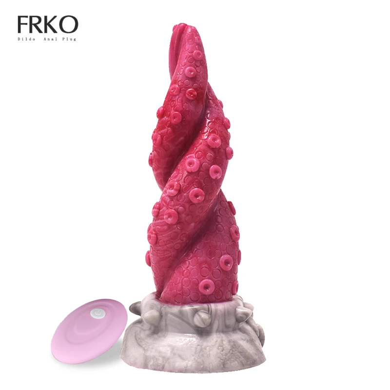 FRKO Анальный вибратор-пуля, задний штекер, ось осьминога, фаллоимитатор из цветного силикона для женщин, вагинальный массажер, эротический продукт.