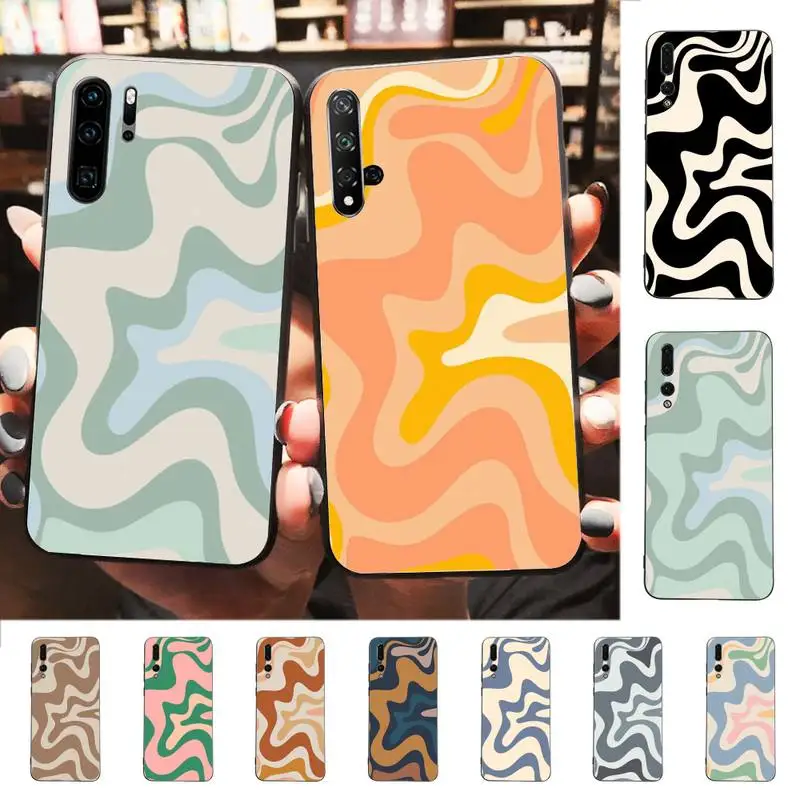 

Liquid Swirl Abstract Pattern Phone Case for Huawei P30 40 20 10 8 9 lite pro plus Psmart2019