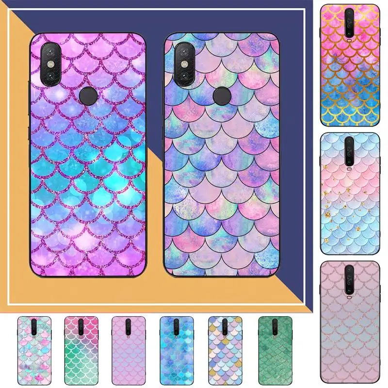 

Mermaid Scale Phone Case for Redmi Note 8 7 9 4 6 pro max T X 5A 3 10 lite pro