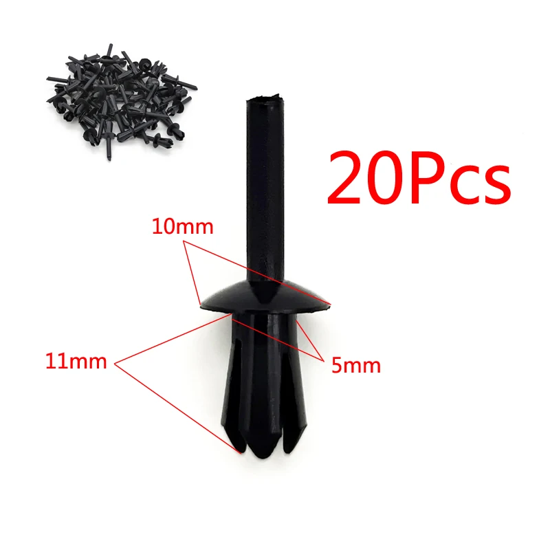 

Клипсы Пластиковые Автомобильные для BMW 3 серии E46 E90 E91 E92, Зажимы 5 мм с сводом колеса, брызговик, заклепки, автомобильные аксессуары, 20 шт.