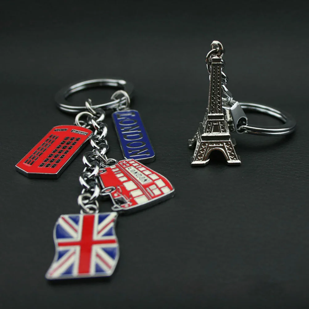 

UK Flag Metal Keychain Souvenir Keychain Union Jack Keyring Car Keyring Bag Charms