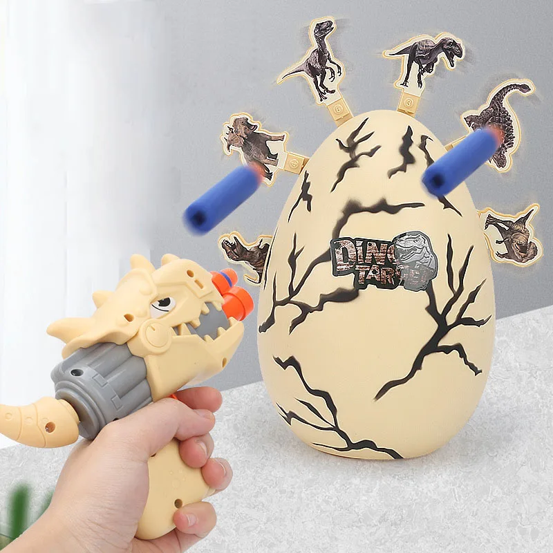 

Children's Shooting Games Toy soft bullet gun toy boy puzzle electric dinosaur dart target for Kids 5 6 7 Years Old Dart Toy Gun