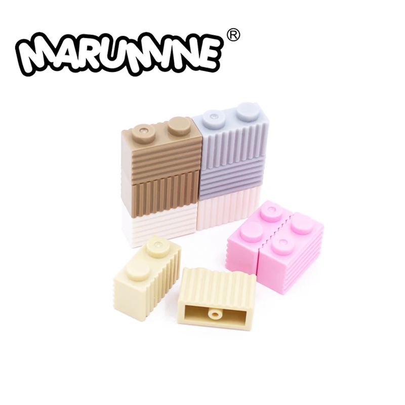

Marumine MOC Brick Modified 1x2 With Grille / Fluted Profile 2877 50PCS Assembles Particles Building Block Bulk Wall Parts Model