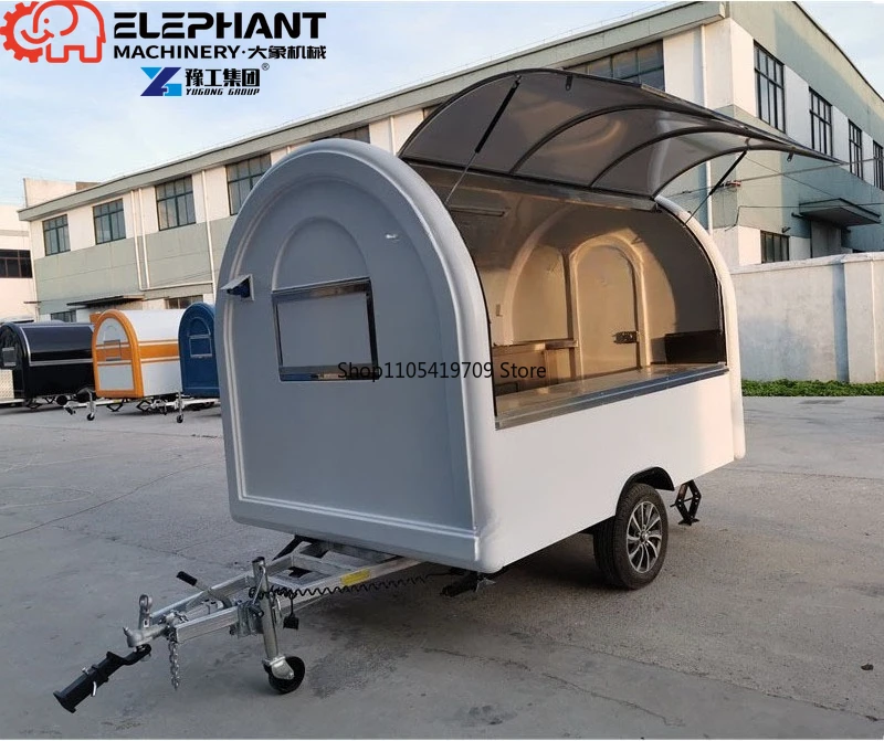 Фото Многофункциональная мини-тележка WECARE Street для продажи кофе, мороженого, хот-догов и фастфуда по низкой цене №1