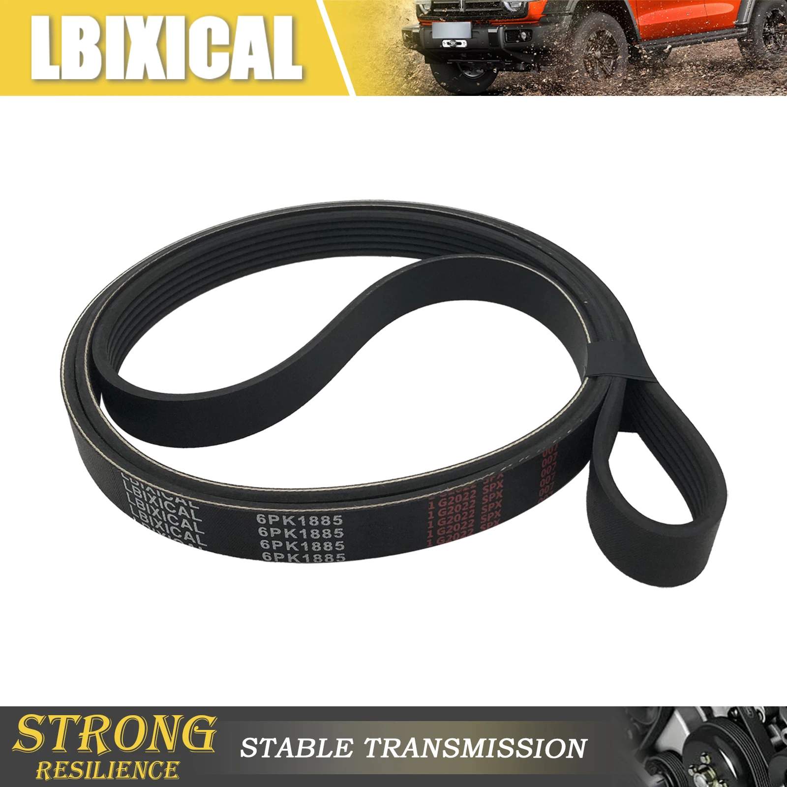 

Ремень LBIXICAL 6PK1885 V-ребристый EPDM под змеиную кожу для 98-08 Chevy 1,6 л 1,8 л и 98-00 Mercedes-Benz 2,3l и Corolla Passat ++