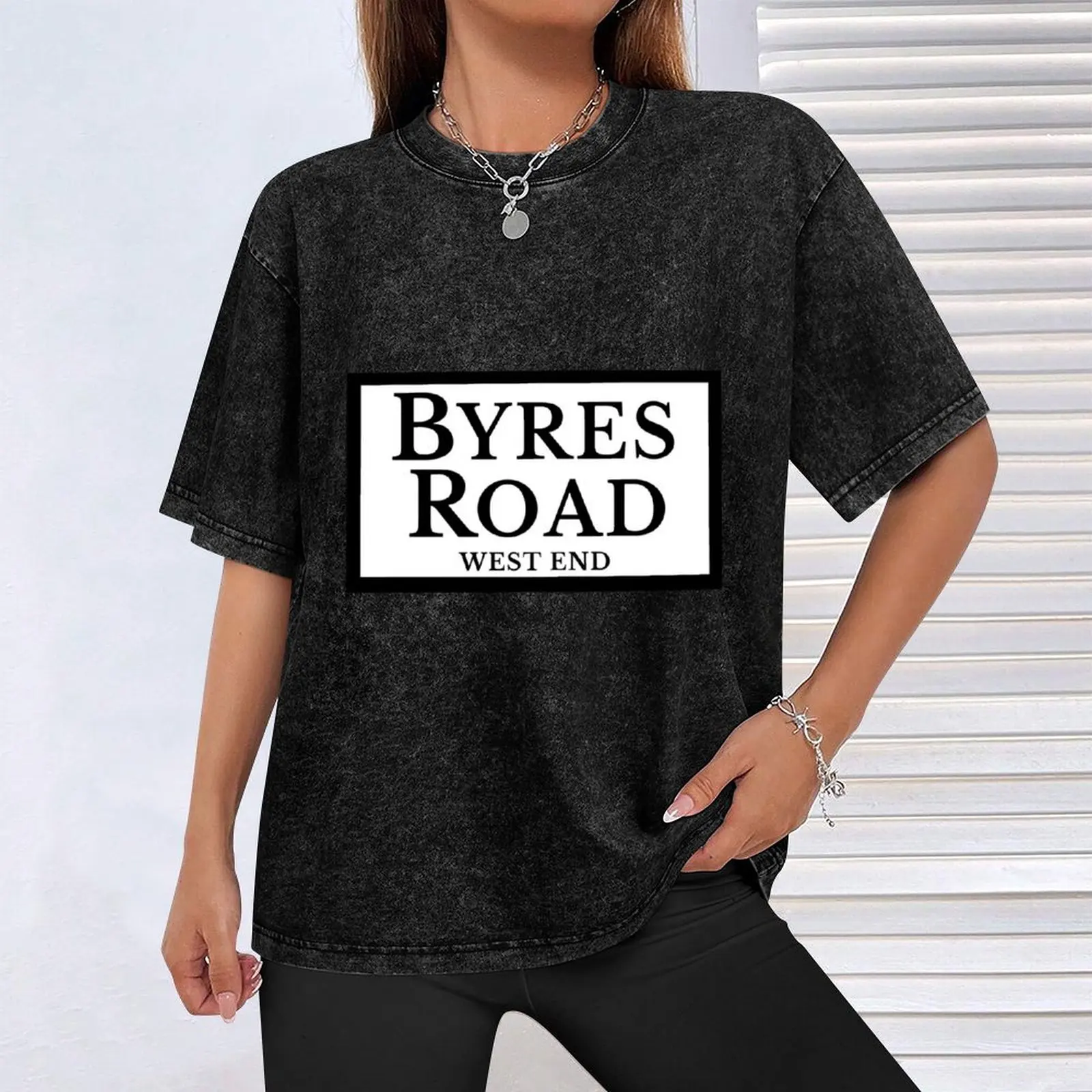 Футболка Byres Road Glasgow Scotland (День дизайна 86) по индивидуальному заказу дешевые вещи