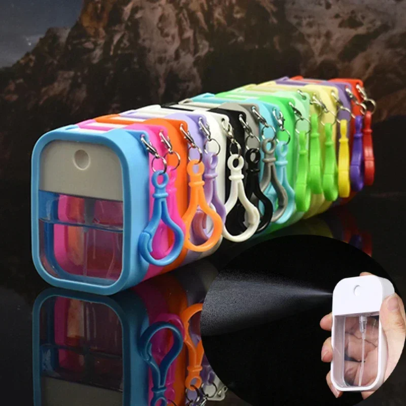 

38ml Spray Small Sanitizing Spray Scented Vegan Hand Sanitizer Spray with Keychain Perfume Alcohol Water Spray Bottle Travel