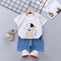 sundress for girls boys summer cute cotton clothes shorts baby kids outfits clothing child anime clothes t shirts top sets 2 pcs