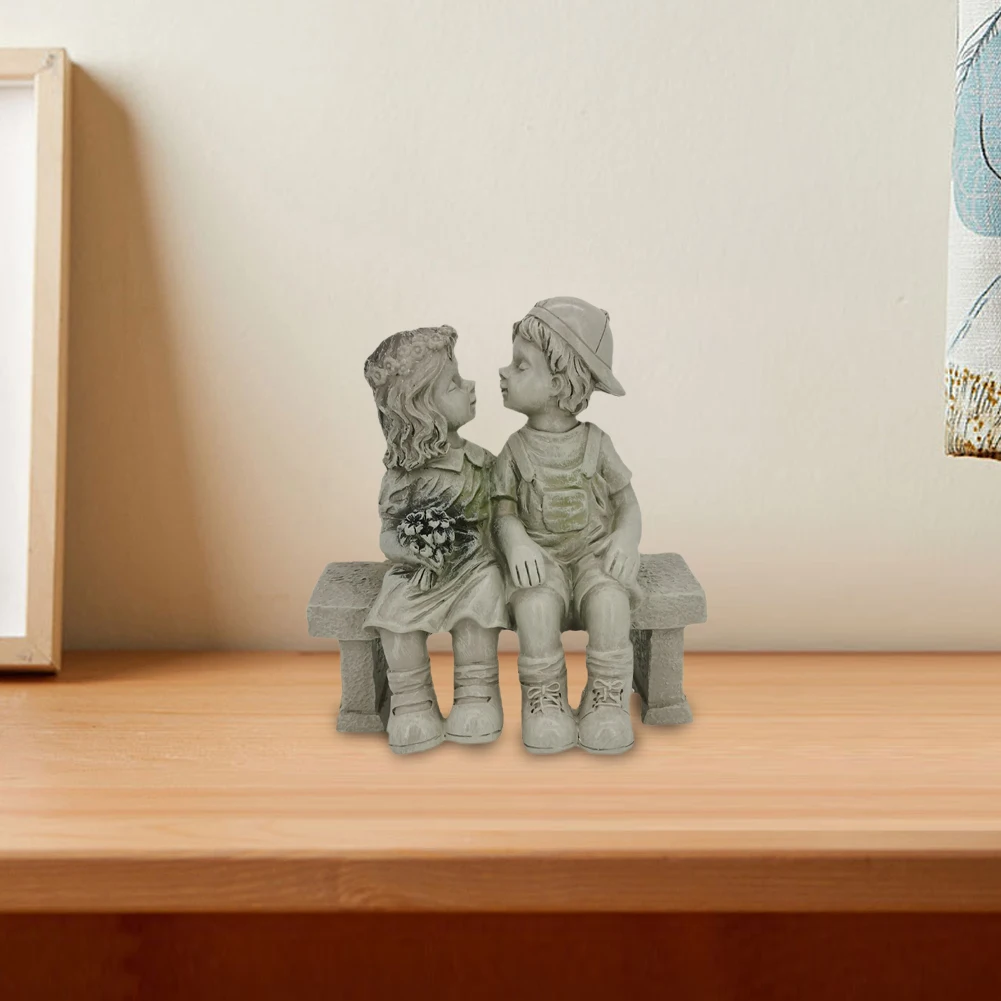 Статуэтка Двор Любовь Открытый Сад Домашний Декор Ремесло Поцелуя Статуя