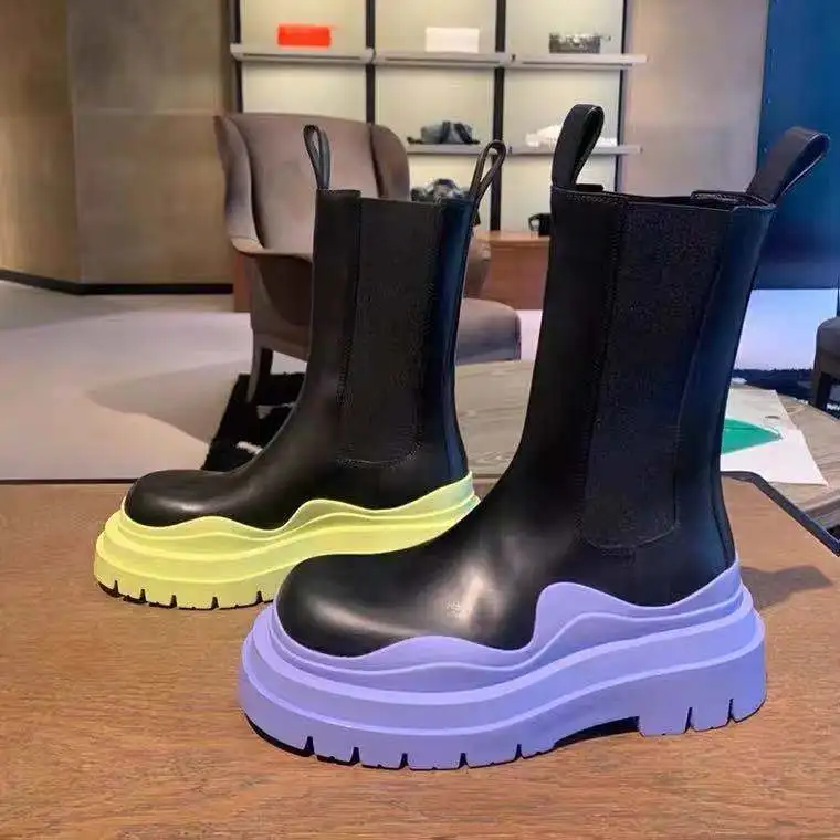 

Women Chunky Heel Ankle Boots Woman Shoes Autumn Brand Designer Chelsea Boots Female Platform Boots Lasdies Fashion Combat Boots