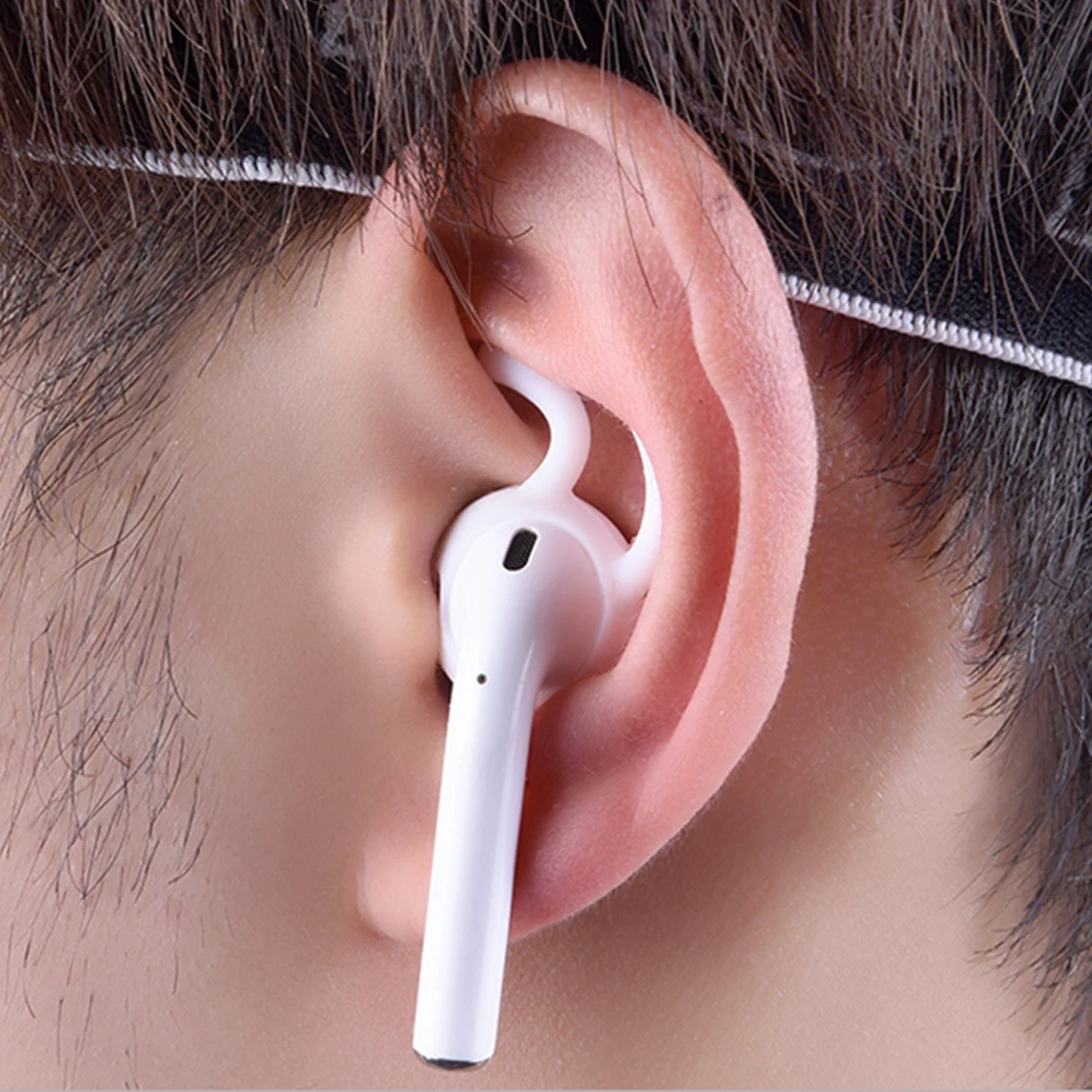 4Pcs Silicone Ear Tips for Apple Airpods Earpods Eartips for OPPO Enco Air Tips XIAOMI Air2 headphones Earhook Anti-drop