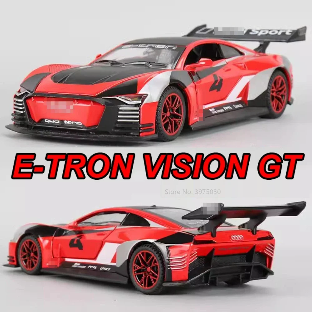 1:32 AUDI E-TRON спортивный автомобиль игрушечная модель из сплава литые под давлением